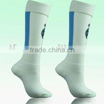 White nylon soccer socks