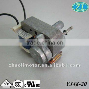 YJ48-20Shaded pole motor Low rpm motors Electric motor specifications for humidifer,heater,oven,air-conditioner,slide projector
