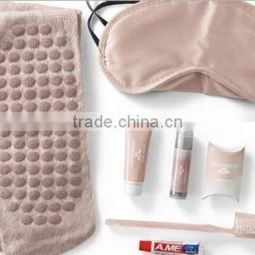 Luxury airplane amenities set/airplane sleeping set/airplane travel set with nylon bag for business class