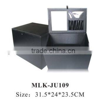 Black Special Leather Storage Basket Box