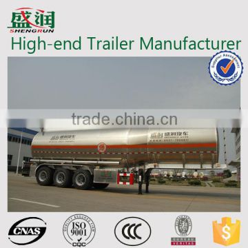 Stainless Steel Semi Trailer Fuel Transport Tank Truck