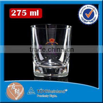 Hand made 280ml large drinking glasses whisky glass tumbler