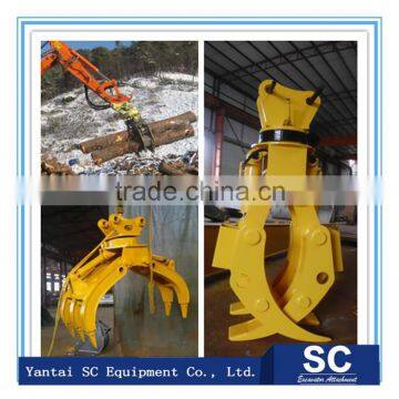 hydraulic log grapple mounted by excavator hot sale