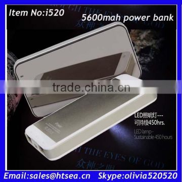 5600mAh External Battery Backup Charger Backup Pack Power Bank for iPhone 5