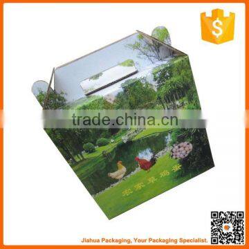 custom corrugated carton box with handle