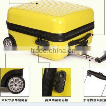 360 Rotation swivel wheel and handle for trolley case assembly