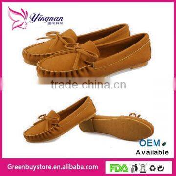 2015 New Trendy Casual Flat Heel Shoes Bow Knot Round Toe Slip Candy Color Loafer Shoes Autumn Comfortable Women Shoes photo-2