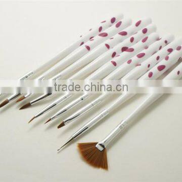 Private Label Nail Polish Brush Set Plastic Nail Brush Kits