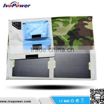 High Efficiency 30W Foldable Multi-purpose Solar Mobile Charger For Camping