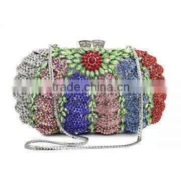 Newest Colorful Pumpkin Design Hard Case Crystal Clutch Purse Woman Handbag (8792A-C2) photo-2
