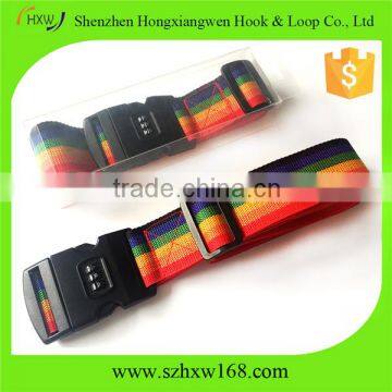 Smooth Trip Adjustable Luggage Strap Rainbow color