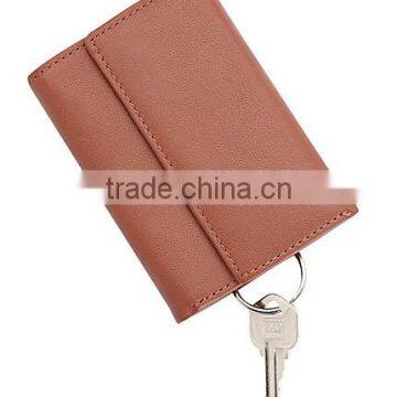 Trifold Leather Key Case Organizer Wallet