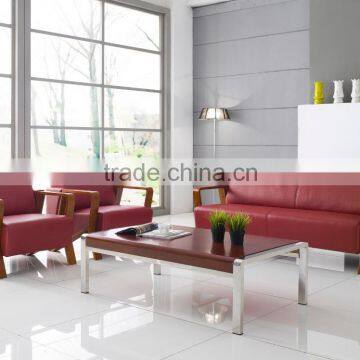 2016 Hot Sale Popular Black Artistic Leather Sectional 1+1+3 Sofa Set With Stainless Steel Base