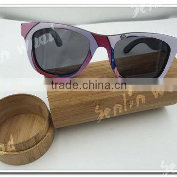 Mr.Wood Nature Life Hero Of Cartoon Stickers Bamboo Sunglasses