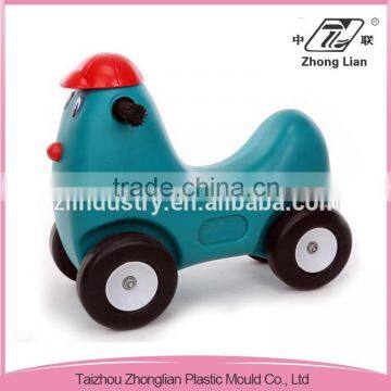 Outdoor easily assembled animal design children PE plastic spring riders