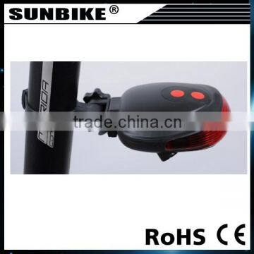 Modern Red Blue 5 Led 2 Laser Mountain Bike Lamp Cycling Safety Waterproof Rear Laser Bicycle Light photo-6