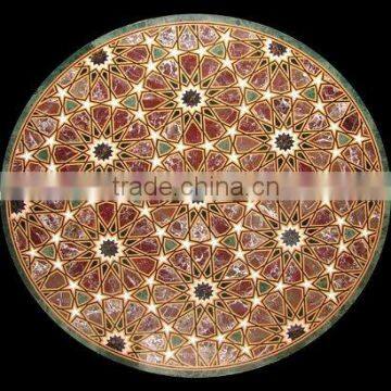 Marble Inlay Flooring , Marble Medallion , Stone Mosaic Medallion