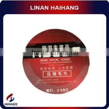 China OEM manufacture factory hot selling 100% cotton compressed towel