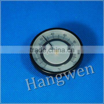 Surface bimetal hot water pipe thermometer