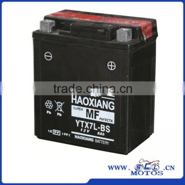 SCL-2014110008 YTX7L-BS maintenance-free battery charged motorcycle battery With high quality