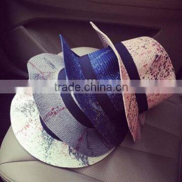 2016 Wholesale Latest Design Colombian Straw Hat Factory Original Fashion Ladies Promotional Straw Hat photo-2