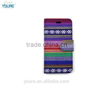 Chinese Style Fashion Light Fabric Wallet Leather Phone Case For BLU Life One XL With PVC ID and Credit Card Slots