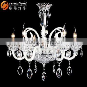 White Elegant Chandelier Candle Chandelier Decorative Indoor Lights OMG88626-6W