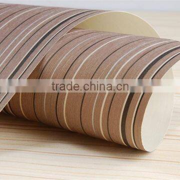 Paper Back Vinyl Coated Light Embossed Wallpaper Stripes photo-4