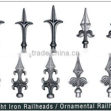 Wrought Iron Spearhead for metal fence gate and stairs with anti-rust