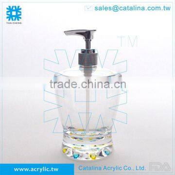3D Bubble Pattern Lotion Dispenser Tumbler Cotton Jar Tooth Brush Soap Dish Acrylic Bathroom Accessory