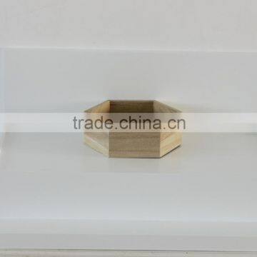 Gray Hexagon Wooden Tray photo-2