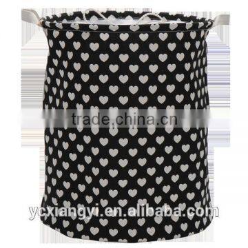 Round Canvas Sturdy Storage Bathroom Basket Hamper Tote Bag/ Storage Bin Organizer