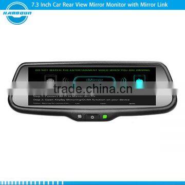 Hot Selling 7.3 Inch Car Rearview Mirror Monitor Full Screen Display With Mirror Link IOS9 and Android Phone photo-4