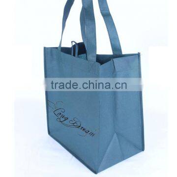 fancy shopping bag with silk-screened on one side