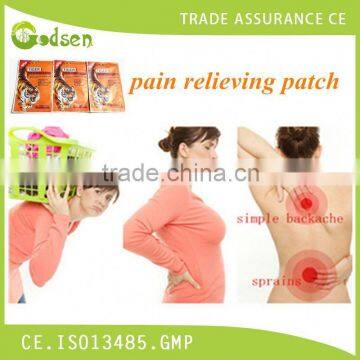 back pain relieving plaster/back pain relief patch/back pain relief pad