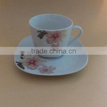 Elegant design cup and saucer set porcelain tea cup sets ceramic cup sets