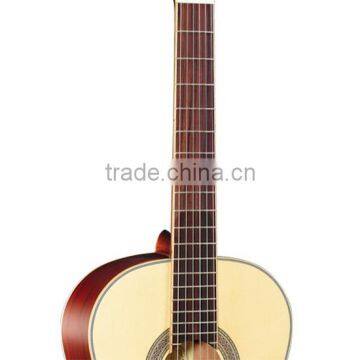 Solid Spruce Body Material and Ebony, Sapele Fingerboard Material Hot Sale Electric Guitar photo-3