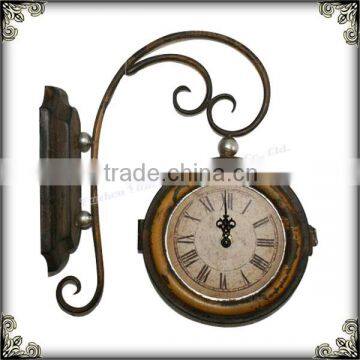 Antique distinctive handmade wall clock