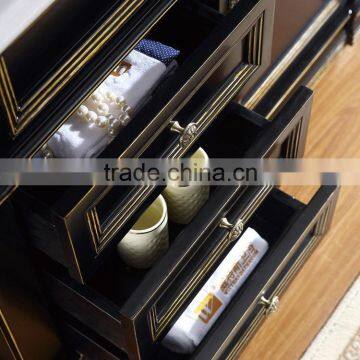 WTS-8222 Asian Bathroom Furniture Single Sink Red Bathroom Vanity Cabinets With Floating Option Countertop photo-4