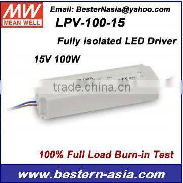 Meanwell LPV-100-15 15V IP67 LED Power Supply