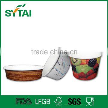 20oz Wholesale Disposable pe Coated Large Paper Container Bowl for Food Grade With Lids photo-3
