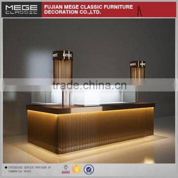 Glass Jewelry Display Counter With Led Light