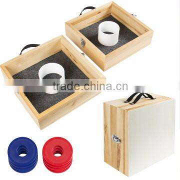 wooden soild wood washer toss game