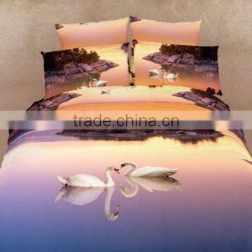 the high-quality comfortable enviromental 3d reactive printed bedding sets