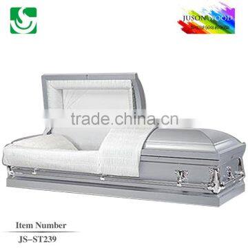 JS-ST239 good quality steel casket factory