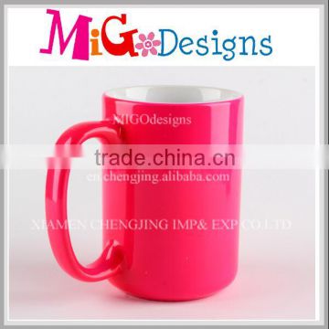 Large Color Ceramic Lovely Decorative Ceramic Mugs