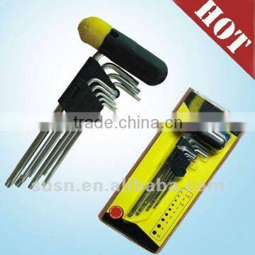 Hot Product 9 PCS Plastic T handle hex wrench set