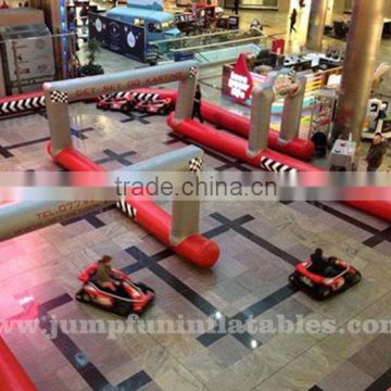 Go Kart Inflatable Air Track customize dimension Strong PVC race track for sale