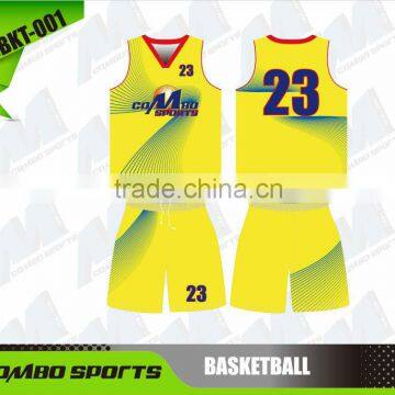 customized sublimated basketball singlet and shorts