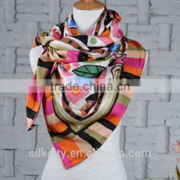 Factory Free Sample 100% Silk Custom Made Silk Shawl